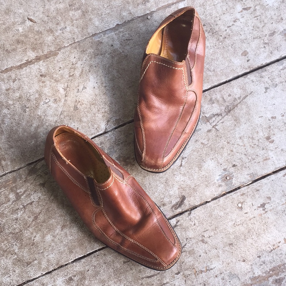 Sandro Moscoloni Brown Leather Loafers